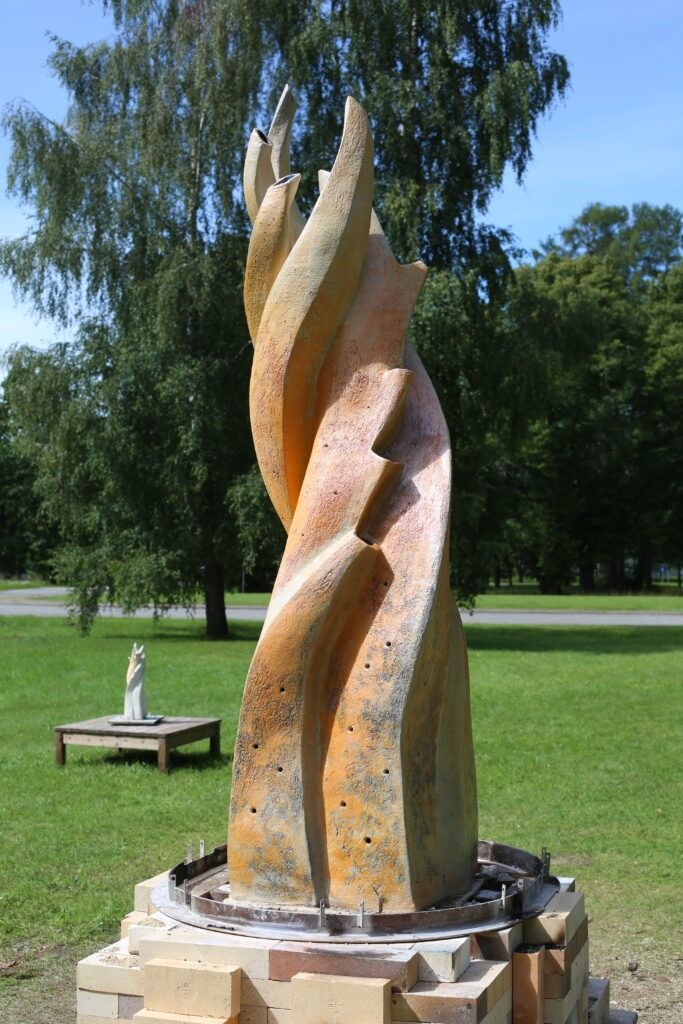 Fire Sculpture - Kaksikleek by Aigi Orav and Külli Kõiv